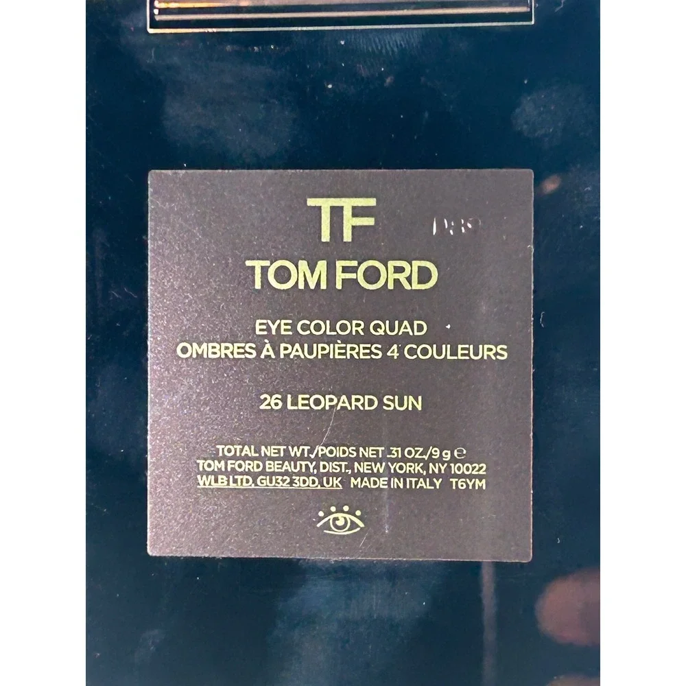 Tom Ford Eye Color Quad 26 Leopard Sun Eyeshadow Palette 0.31oz 9g New Box